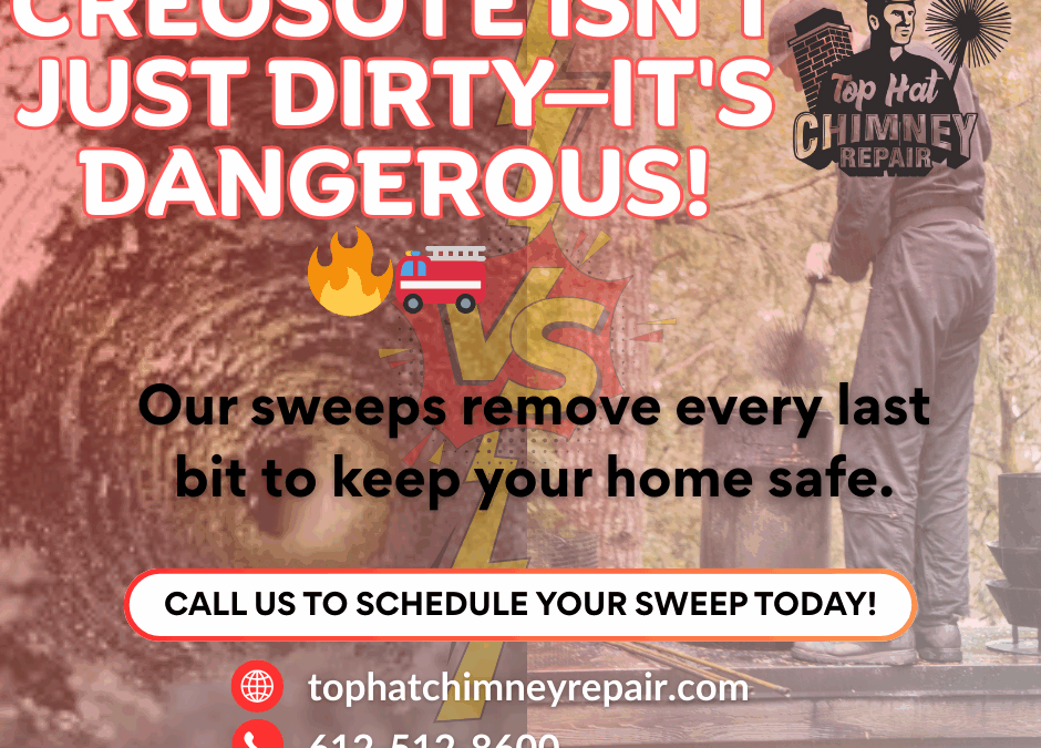 Creosote Buildup Removal Lino Lakes MN | Top Hat Chimney Repair