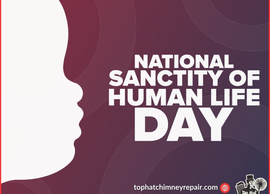 Celebrate National Sanctity of Human Life Day with Chimney Fire Prevention | Top Hat Chimney Repair